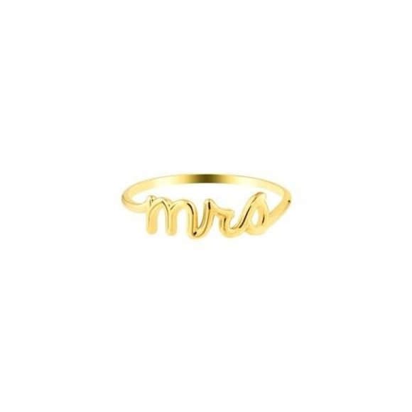 14K Solid Yellow Gold mrs women Ring